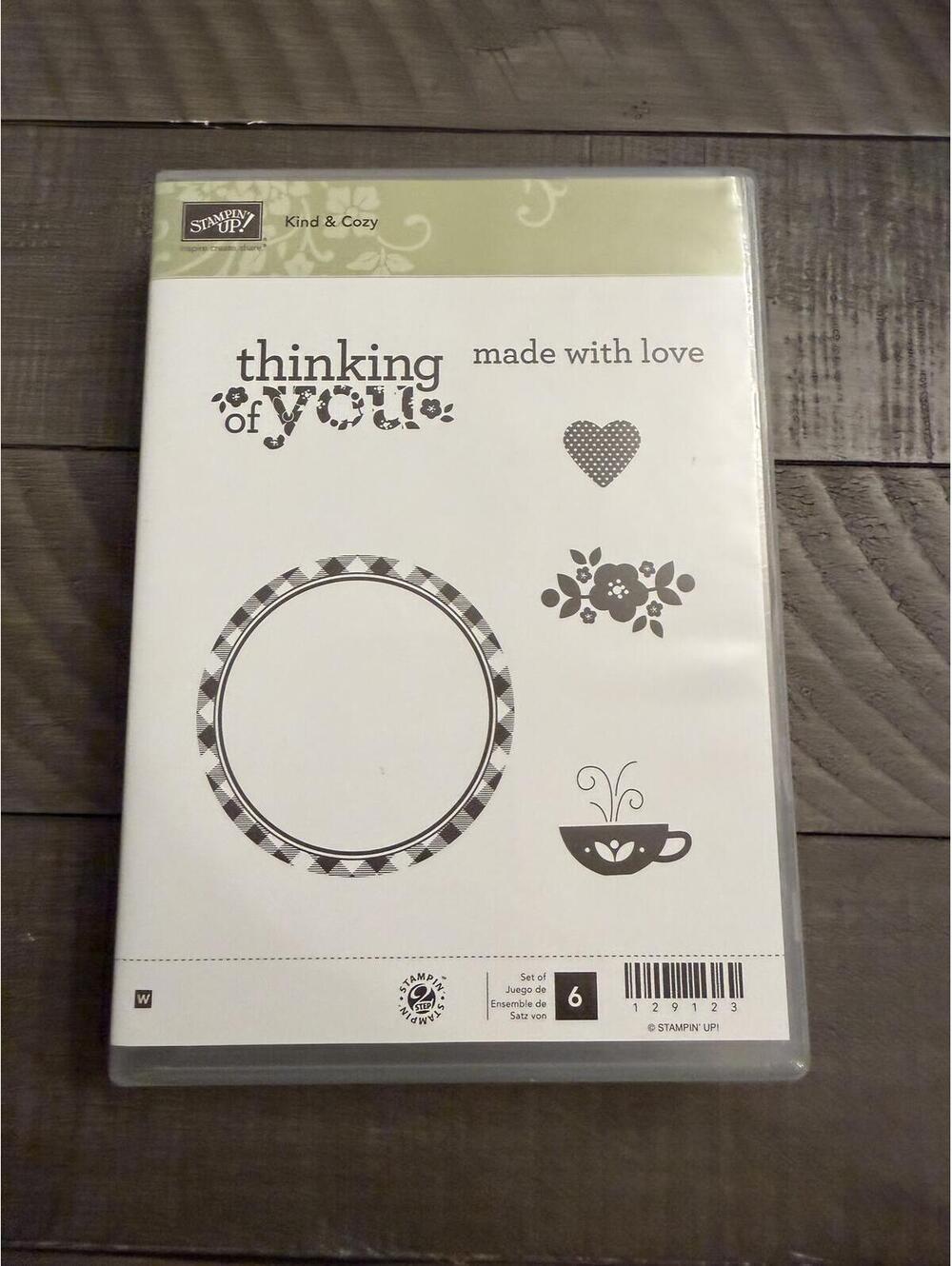 Stampin’ Up Kind & Cozy wood block rubber stamp set